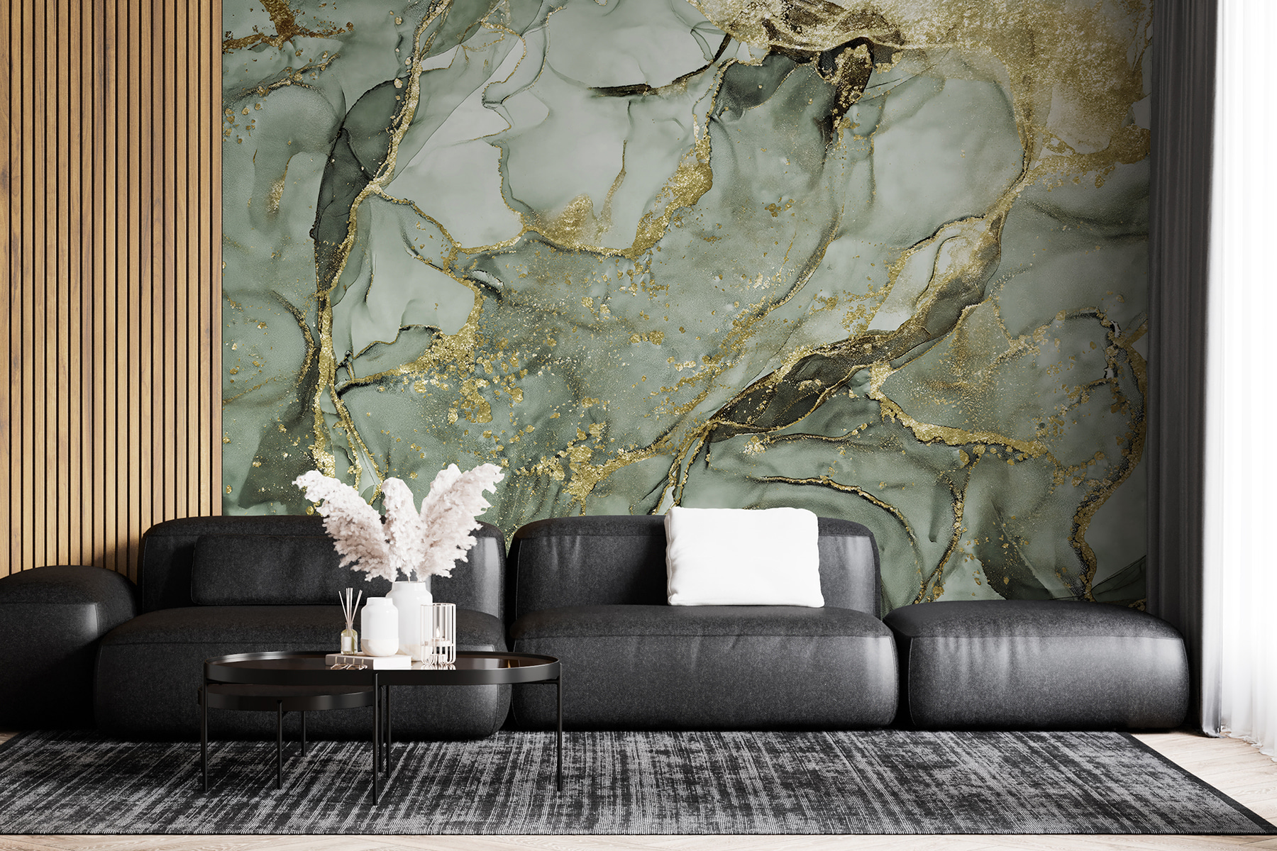 ForestGreen Emperador Marble Block